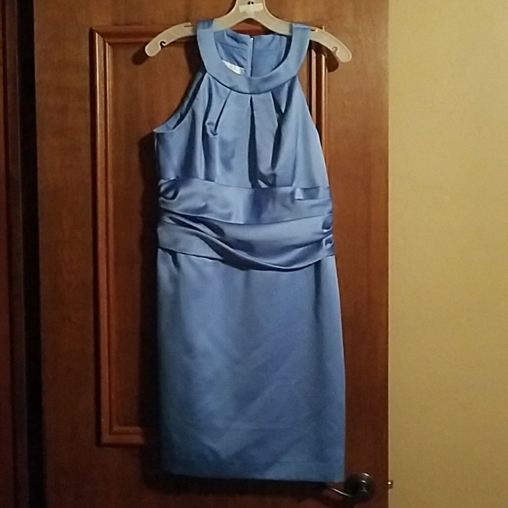 Davids bridal baby blue dress